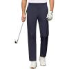 COOFANDY Mens Golf Pants Stretch Work Dress Pants Quick Dry Lightweight Pants Casual Slim Fit Slacks with Pockets(Dark Blue)
