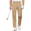COOFANDY Mens Golf Pants Stretch Work Dress Pants Quick Dry Lightweight Pants Casual Slim Fit Slacks with Pockets(Khaki)