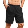 COOFANDY Men’s Gym Workout Shorts 7 Inch Stretch Athletic Shorts Lightweight Running Training Short Pants with Pockets(Black (1 Pack of 1))