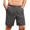 COOFANDY Men’s Gym Workout Shorts 7 Inch Stretch Athletic Shorts Lightweight Running Training Short Pants with Pockets(Dark Grey (1 Pack of 1))