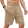 COOFANDY Men’s Gym Workout Shorts 7 Inch Stretch Athletic Shorts Lightweight Running Training Short Pants with Pockets(Khaki (1 Pack of 1))