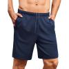 COOFANDY Men’s Gym Workout Shorts 7 Inch Stretch Athletic Shorts Lightweight Running Training Short Pants with Pockets(Navy Blue (1 Pack of 1))
