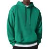 COOFANDY Men’s Hooded Sweatshirts Long Sleeve Casual Pullover Hoodie Waffle Knit Sweatshirt with Pocket(Green)
