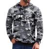 COOFANDY Mens Hoodie Long Sleeve Casual Pullover Hooded Sweatshirt Fashion Drawstring Hoodies with Pocket(Dark Camo)