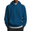 COOFANDY Mens Hoodie Long Sleeve Casual Pullover Hooded Sweatshirt Fashion Drawstring Hoodies with Pocket(Deep Blue)