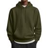 COOFANDY Mens Hoodies Pullover Long Sleeve Casual Fashion Sweatshirts Drawstring Gym Hooded Shirt with Kanga Pocket(Army Green)