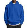 COOFANDY Mens Hoodies Pullover Long Sleeve Casual Fashion Sweatshirts Drawstring Gym Hooded Shirt with Kanga Pocket(Blue)