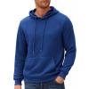 COOFANDY Mens Hoodies Pullover Long Sleeve Casual Fashion Sweatshirts Drawstring Gym Hooded Shirt with Kanga Pocket(Dark Blue)