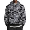 COOFANDY Mens Hoodies Pullover Long Sleeve Casual Fashion Sweatshirts Drawstring Gym Hooded Shirt with Kanga Pocket(Dark Camo)
