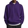 COOFANDY Mens Hoodies Pullover Long Sleeve Casual Fashion Sweatshirts Drawstring Gym Hooded Shirt with Kanga Pocket(Purple)