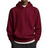 COOFANDY Mens Hoodies Pullover Long Sleeve Casual Fashion Sweatshirts Drawstring Gym Hooded Shirt with Kanga Pocket(Wine Red)