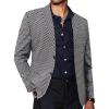 COOFANDY Mens Metallic Jacket Regular Fit Blazer Casual 70s Disco Party Sport Coat(Silver Plaid)