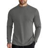 COOFANDY Men’s Mock Turtleneck Long Sleeve Shirts Slim Fit Basic T-Shirt Lightweight Ribbed Pullover Sweater(1 Pack-dark Grey)