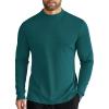 COOFANDY Men’s Mock Turtleneck Long Sleeve Shirts Slim Fit Basic T-Shirt Lightweight Ribbed Pullover Sweater(1 Pack-green)