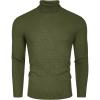 COOFANDY Men’s Ribbed Turtleneck Sweater Casual Basic Long Sleeve Knitted Pullover Sweater(Army Green)