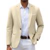 COOFANDY Men’s Slim Fit Casual Blazers Lightweight Sport Coats One Button Suit Jackets(A_khaki)