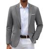 COOFANDY Men’s Slim Fit Casual Blazers Lightweight Sport Coats One Button Suit Jackets(Dark Charcoal)