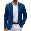 COOFANDY Men’s Slim Fit Casual Blazers Lightweight Sport Coats One Button Suit Jackets(Navy Blue)