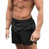 COOFANDY Men’s Swim Trunks Quick Dry Board Shorts Swimsuit Swimwear Bathing Suit(A Black)