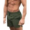 COOFANDY Men’s Swim Trunks Quick Dry Board Shorts Swimsuit Swimwear Bathing Suit(Army Green)