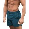 COOFANDY Men’s Swim Trunks Quick Dry Board Shorts Swimsuit Swimwear Bathing Suit(B Peacock Blue)