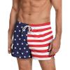 COOFANDY Men’s Swim Trunks Quick Dry Board Shorts Swimsuit Swimwear Bathing Suit(P American Flag)