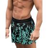 COOFANDY Men’s Swim Trunks Quick Dry Board Shorts Swimsuit Swimwear Bathing Suit(P Green Floral)