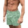 COOFANDY Men’s Swim Trunks Quick Dry Board Shorts Swimsuit Swimwear Bathing Suit(P Light Green)
