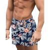 COOFANDY Men’s Swim Trunks Quick Dry Board Shorts Swimsuit Swimwear Bathing Suit(P Navy Blue Floral)