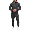 COOFANDY Men’s Tracksuit 2 Piece Hoodie Sweatsuit Sets Casual Jogging Athletic Suits(01_dark Gray)