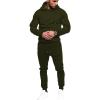 COOFANDY Men’s Tracksuit 2 Piece Hoodie Sweatsuit Sets Casual Jogging Athletic Suits(Army Green)
