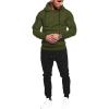 COOFANDY Men’s Tracksuit 2 Piece Hoodie Sweatsuit Sets Casual Jogging Athletic Suits(Army Green Black)