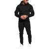 COOFANDY Men’s Tracksuit 2 Piece Hoodie Sweatsuit Sets Casual Jogging Athletic Suits(Black)