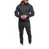 COOFANDY Men’s Tracksuit 2 Piece Hoodie Sweatsuit Sets Casual Jogging Athletic Suits(Dark Gray)