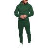 COOFANDY Men’s Tracksuit 2 Piece Hoodie Sweatsuit Sets Casual Jogging Athletic Suits(Dark Green)