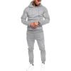 COOFANDY Men’s Tracksuit 2 Piece Hoodie Sweatsuit Sets Casual Jogging Athletic Suits(Light Grey)