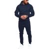 COOFANDY Men’s Tracksuit 2 Piece Hoodie Sweatsuit Sets Casual Jogging Athletic Suits(Navy Blue)