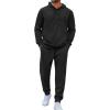 COOFANDY Men’s Tracksuit 2 Piece Set Hoodie Sweatsuits Athletic Jogging Suits Casual Sports Outfits(01-black)