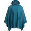COOFANDY Unisex Casual Hooded Poncho Cape Cloak Fashion Coat Hoodie Pullover with Pocket(Blue Green)
