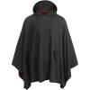 COOFANDY Unisex Casual Hooded Poncho Cape Cloak Fashion Coat Hoodie Pullover with Pocket(Dark Grey)