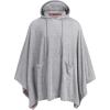 COOFANDY Unisex Casual Hooded Poncho Cape Cloak Fashion Coat Hoodie Pullover with Pocket(Grey)