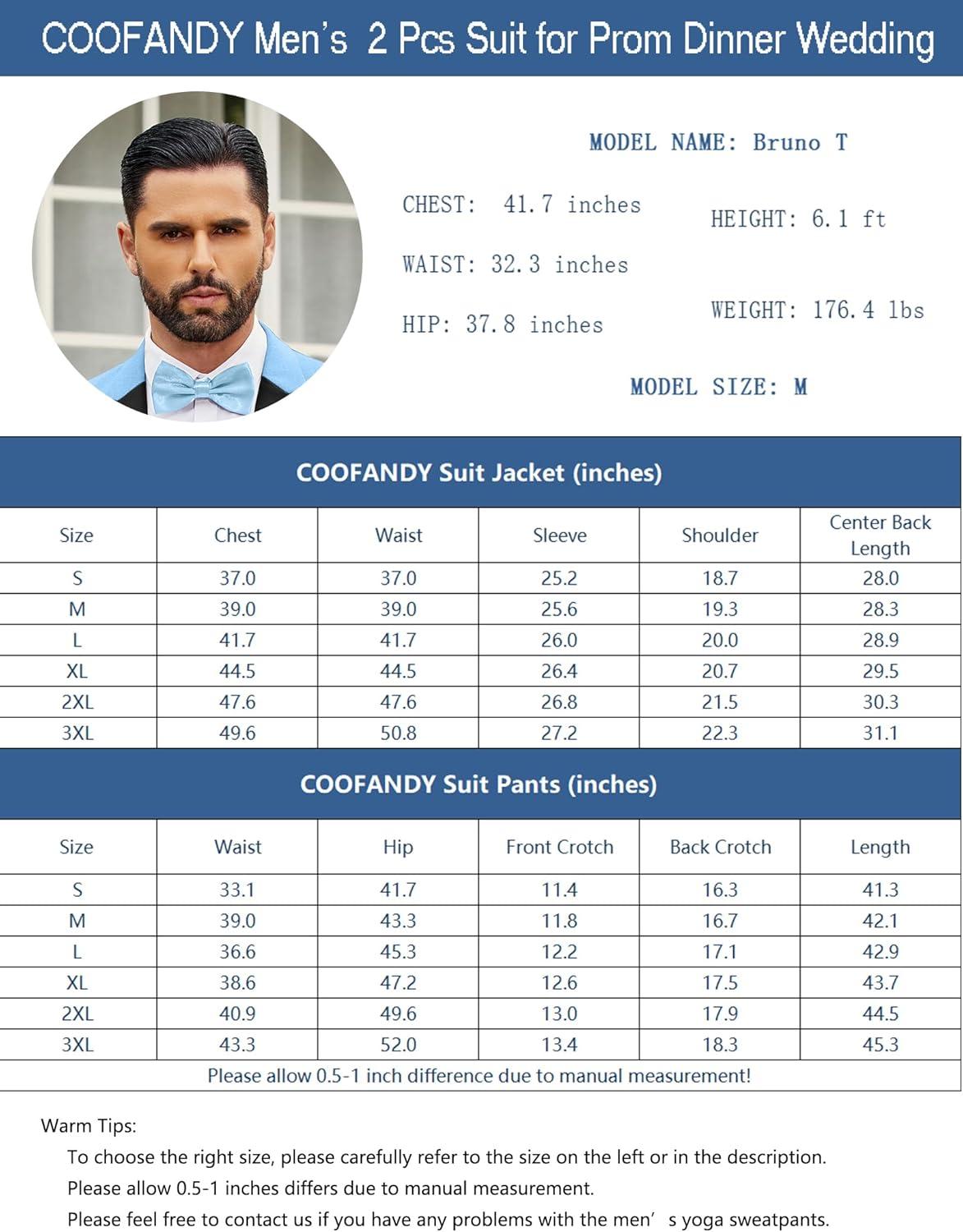 imageCOOFANDY Mens 2 Piece Suit Slim Fit One Button Tuxedo Jacket Pants for Wedding Prom BusinessNavy Blue