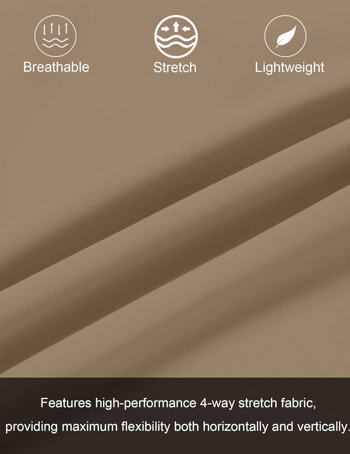 imageCOOFANDY Mens Athletic Running Shorts 7 Gym Workout Shorts Lightweight Drawstring Training Shorts with Zipper Pockets2 Pack BlackKhaki