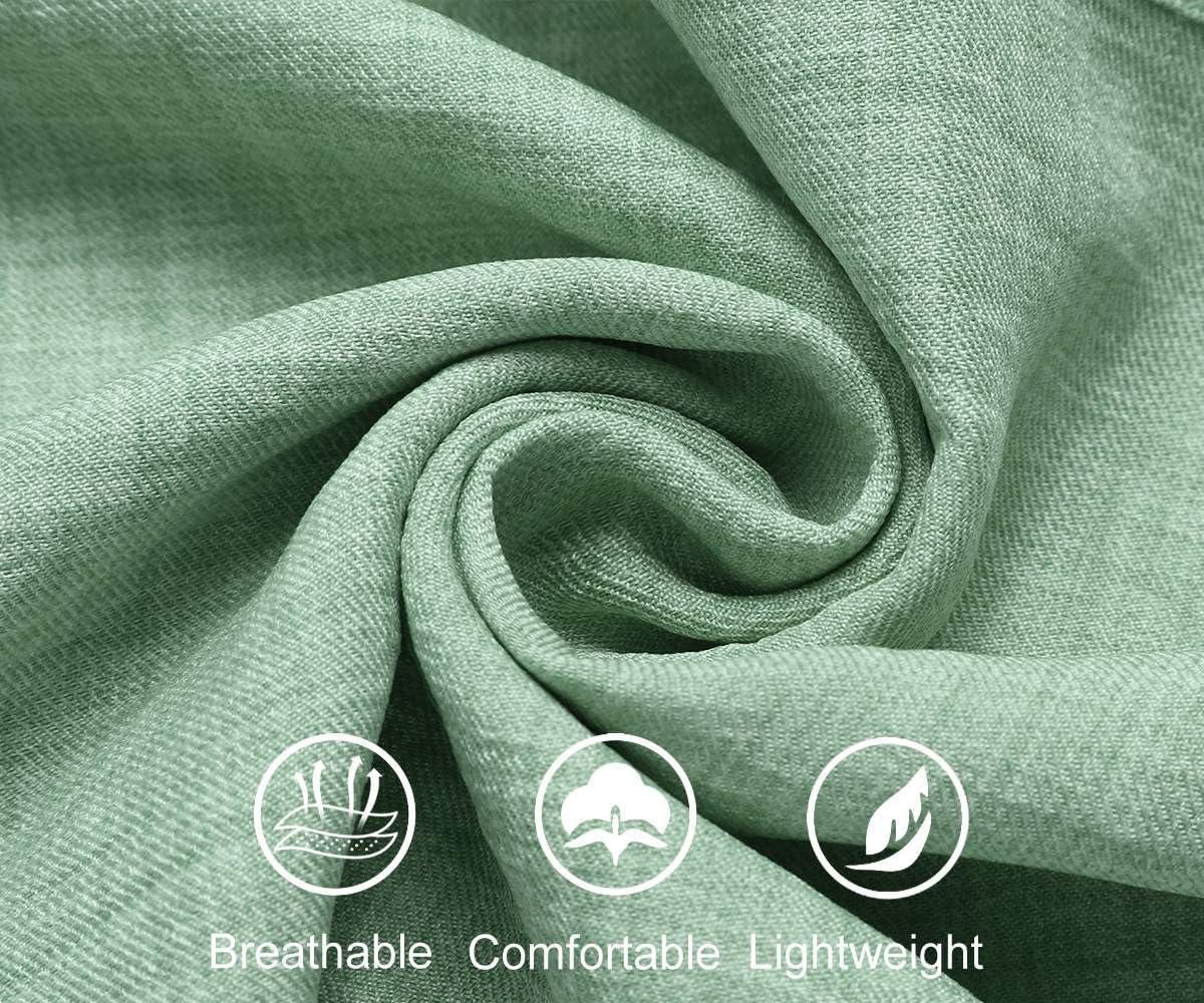 imageCOOFANDY Mens Casual Button Down Shirts Short Sleeve Textured Summer Beach ShirtMint Green