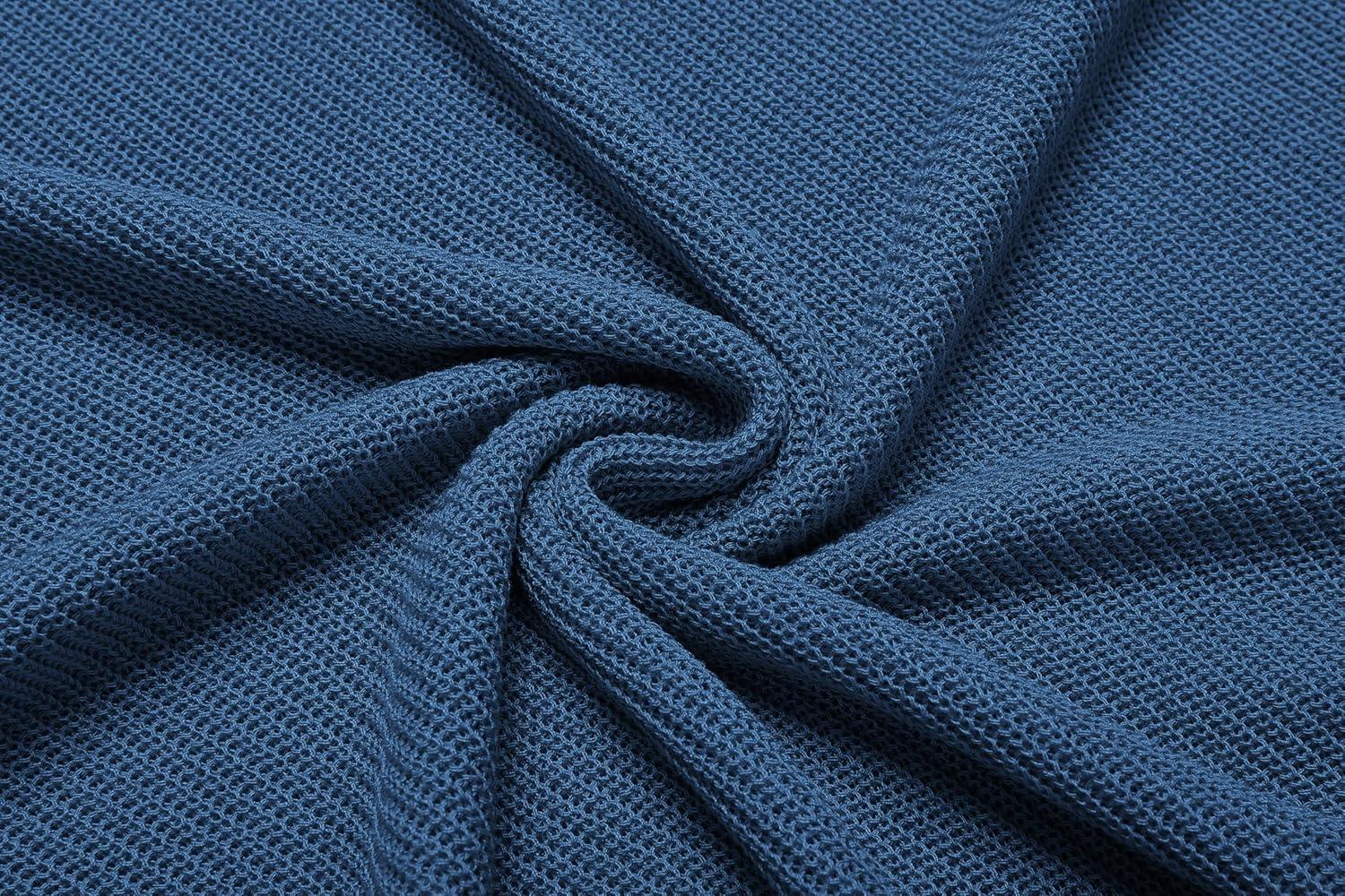 imageCOOFANDY Mens Casual Knitted Tank Tops Crew Neck Sleeveless Muscle T Shirts Summer Beach TopsBlue