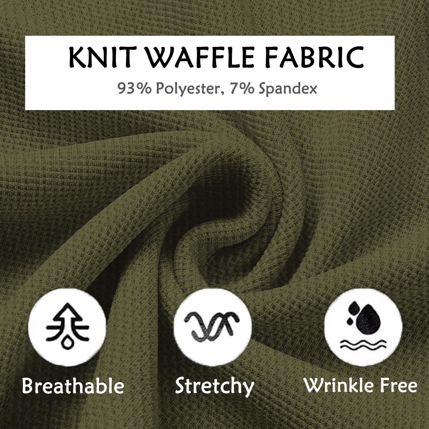 imageCOOFANDY Mens Casual Pants Waffle Knit Yoga Pants Lightweight Sweatpants Open Bottom Lounge TrousersArmy Green