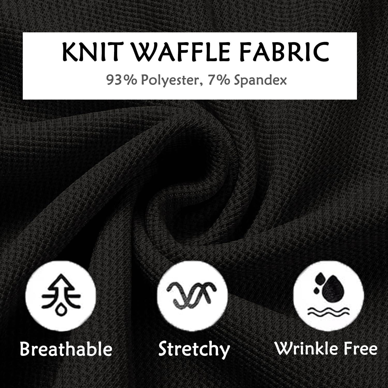 imageCOOFANDY Mens Casual Pants Waffle Knit Yoga Pants Lightweight Sweatpants Open Bottom Lounge TrousersBlack