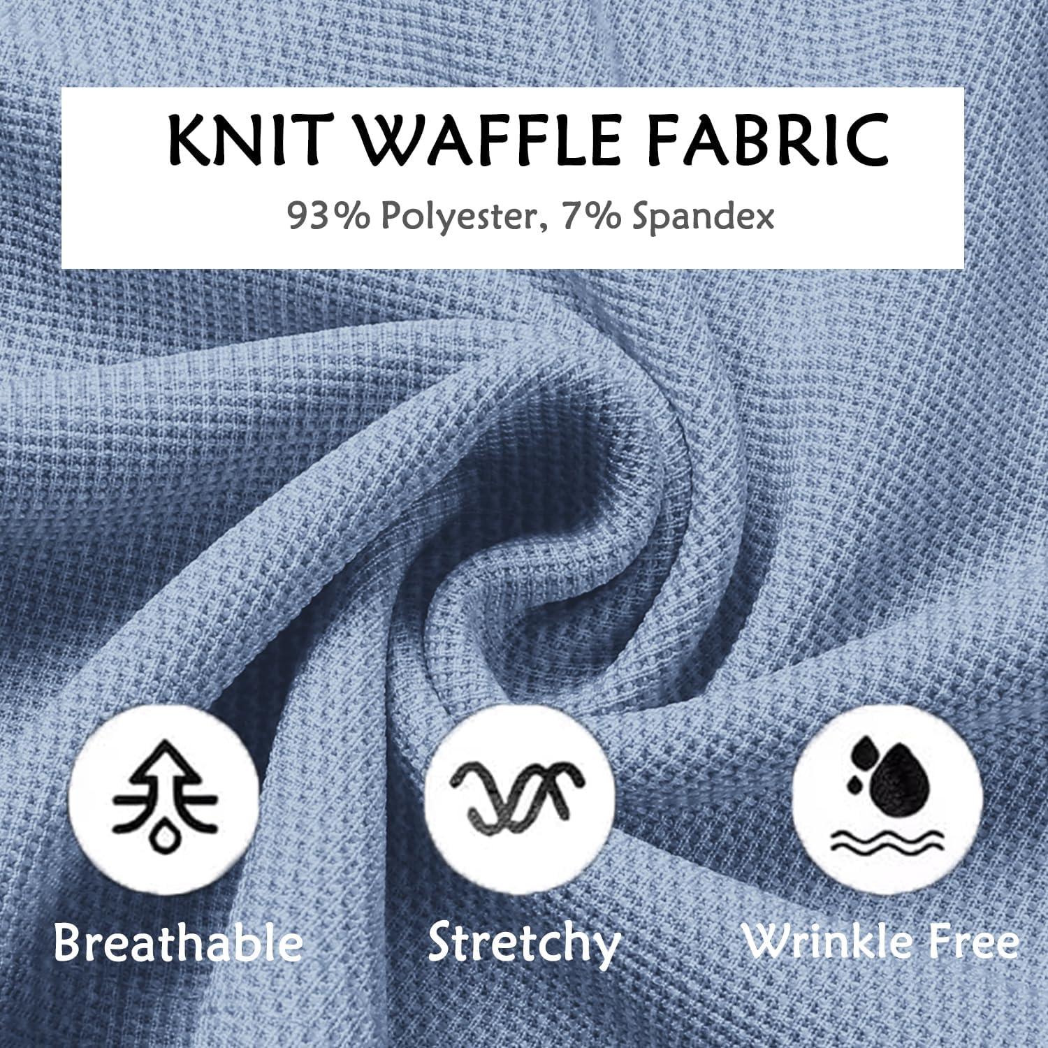 imageCOOFANDY Mens Casual Pants Waffle Knit Yoga Pants Lightweight Sweatpants Open Bottom Lounge TrousersSky Blue