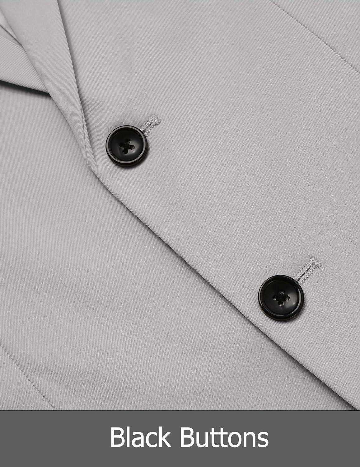 imageCOOFANDY Mens Casual Regular Fit Blazer Jacket Two Button Suit Jackets Lightweight Sport CoatLight Grey