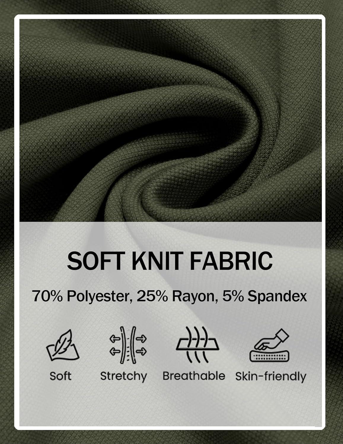 imageCOOFANDY Mens Casual Shorts Stretch Drawstring Summer Beach Shorts Chino Golf Shorts with PocketsDeep Green